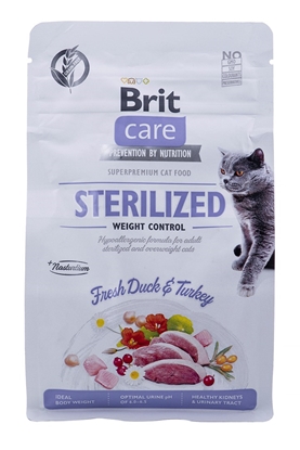 Attēls no BRIT Care Grain-Free Sterilized Weight Control - dry cat food - 400 g