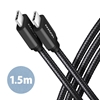 Изображение BUCM3-CM15AB Kabel USB-C - USB-C, 1.5m, PD 60W, 3A, ALU, oplot Czarny