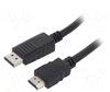 Picture of Kabelis | DisplayPort 1.2 | DisplayPort spraudnis, HDMI spraudnis | 1,8 m | melns