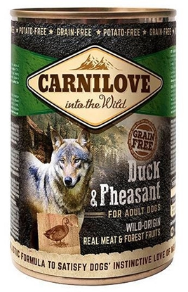 Attēls no CARNILOVE Into the Wild Duck&Pheasant - Wet dog food - 400 g