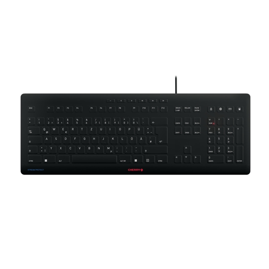 Picture of CHERRY Stream keyboard USB QWERTZ German Black