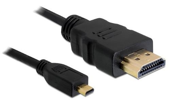 Picture of DeLOCK 82661 HDMI cable 1 m HDMI Type A (Standard) HDMI Type D (Micro) Black