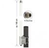 Picture of Delock LoRa 868 MHz Antenna N Jack 8 dBi 147.7 cm omnidirectional fixed wall and pole mounting white outdoor