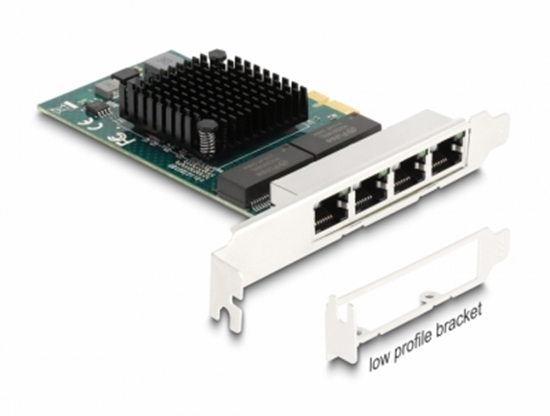 Picture of Delock PCI Express x1 Card to 4 x RJ45 Gigabit LAN BCM