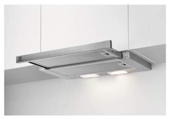 Изображение Electrolux LFP326S cooker hood Semi built-in (pull out) Grey 410 m³/h C