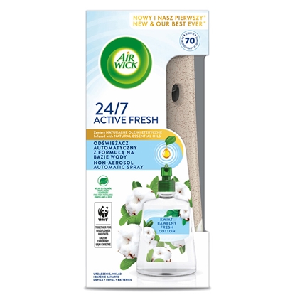 Attēls no Gaisa atsv. Air Wick Active Fresh Fresh Cotton 228ml