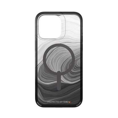 Attēls no GEAR4 D3O Milan Snap Apple iPhone 14 Pro Max Black Swirl