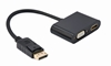 Изображение Gembird A-DPM-HDMIFVGAF-01 DisplayPort male to HDMI female + VGA female adapter cable, black