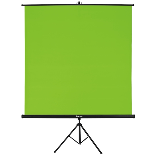 Изображение Hama Green Screen Background with Tripod 180x180cm 2in1