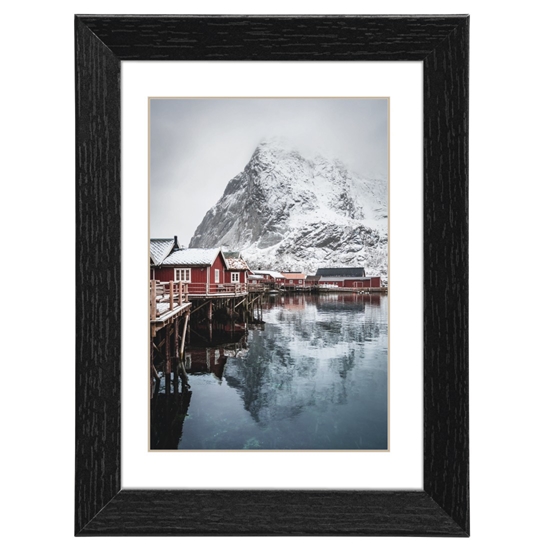 Picture of Hama Oslo black 15x20 Wood incl. Passepartout 175948