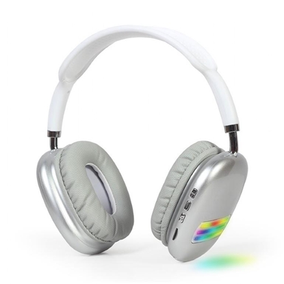 Изображение Austiņas Gembird BT Stereo Headset with LED Light Effect White