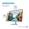 Picture of HP M24fw computer monitor 60.5 cm (23.8") 1920 x 1080 pixels Full HD LED Silver