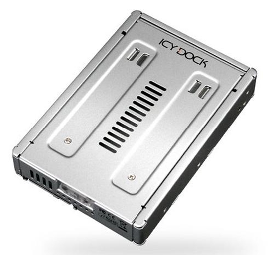 Изображение Icy Dock MB982IP-1S-1 storage drive docking station Silver