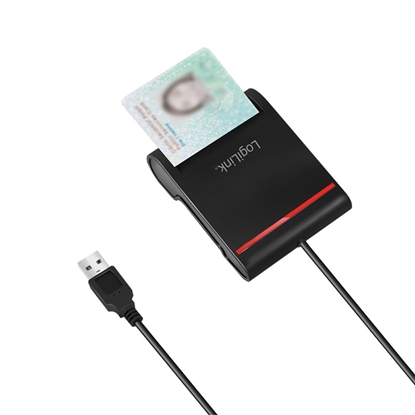 Attēls no Logilink USB 2.0 card reader, for smart ID CR0047