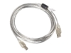 Изображение Kabel USB 2.0 AM-BM 3M Ferryt przezroczysty 