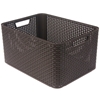 Изображение Kaste bez vāka Style Rattan L tumši brūna 43L 44x33x23cm