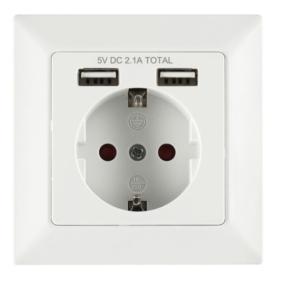 Picture of Kont.rozete Tarmo a/z/2xUSB balta