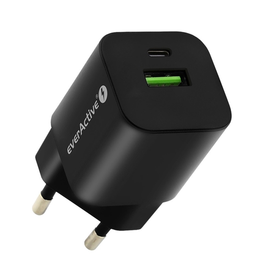 Picture of Ładowarka USB/USB-C QC3.0 30W technologia GaN Czarna