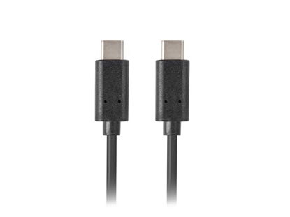 Picture of Lanberg CA-CMCM-10CU-0010-BK kabel USB 2.0 1m USB-C M/M Black