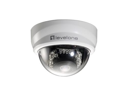 Attēls no Level One LevelOne IPCam FCS-3101        Dome In  2MP H.264 IR6,0W PoE