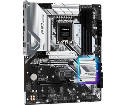 Attēls no Mainboard|ASROCK|Intel Z790|LGA1700|ATX|Memory DDR5|Memory slots 4|2xPCI-Express 3.0 1x|1xPCI-Express 4.0 16x|1xPCI-Express 5.0 16x|4xM.2|1xHDMI|1xDisplayPort|4xUSB 2.0|3xUSB 3.2|1xUSB-C|1xPS/2|1xRJ45|3xAudio port|Z790PRORS