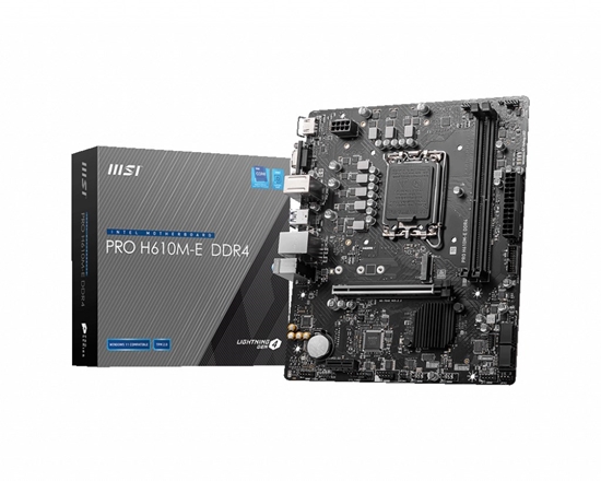 Изображение MSI PRO H610M-E DDR4 motherboard Intel H610 LGA 1700 micro ATX