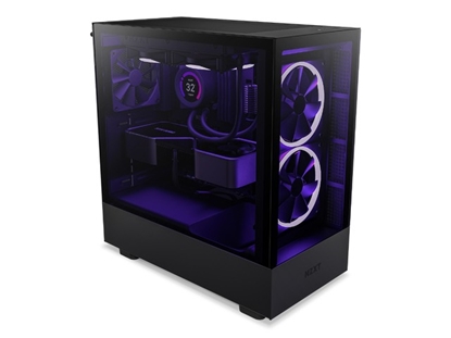 Attēls no Case|NZXT|H5 ELITE|MidiTower|Case product features Transparent panel|Not included|ATX|MicroATX|MiniITX|Colour Black|CC-H51EB-01