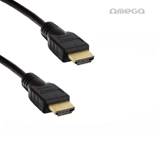 Изображение Omega OCHB45 HDMI Gold Platted Cable 19pin / 2160p / Ultra HD / 4K / 5m