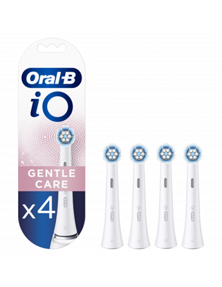 Attēls no Oral-B | Toothbrush replacement | iO Gentle Care | Heads | For adults | Number of brush heads included 4 | Number of teeth brushing modes Does not apply | White