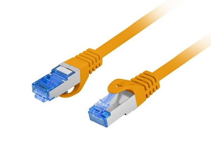 Изображение Patchcord kat.6a S/FTP LSZH CCA 0.25m pomarańczowy fluke 