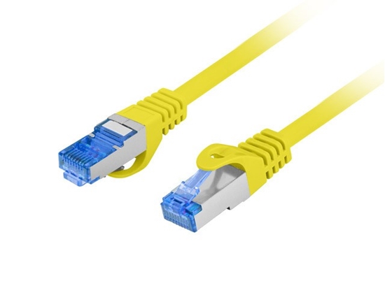 Picture of Patchcord kat.6a S/FTP LSZH CCA 0.25m żółty fluke 