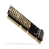 Picture of PCEM2-1U Adapter wewnętrzny PCIe x16/x8/x4, M.2 NVMe M-key slot, 1U