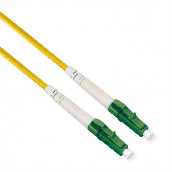 Picture of ROLINE Fibre Optic Jumper Cable 9/125µm, OS2, LC/LC, APC, simplex, LSOH, yellow,