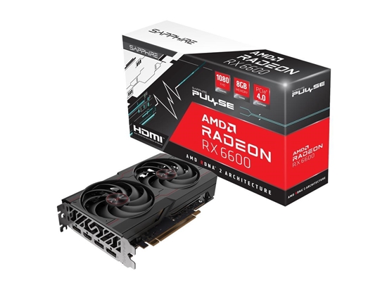 Изображение SAPPHIRE PULSE AMD Radeon RX 6600 Graphic card 8GB GDDR6 PCI Express 4.0 ATX (11310-01-20G)