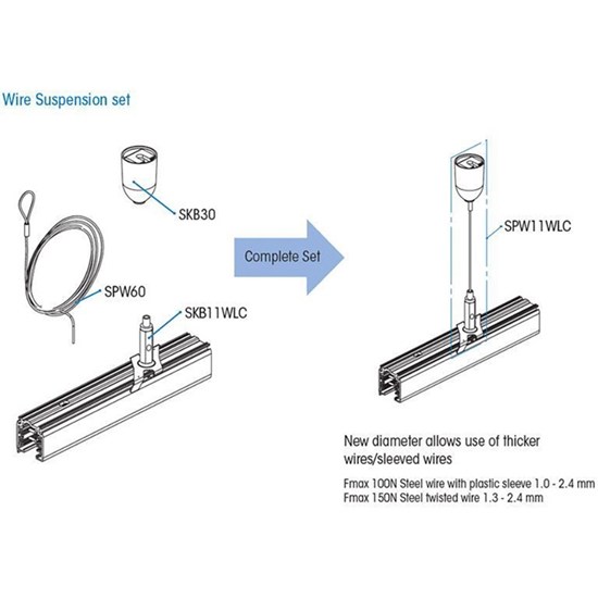 Picture of Sl.det.SPW 11-3 WLC suspension 1.5m white