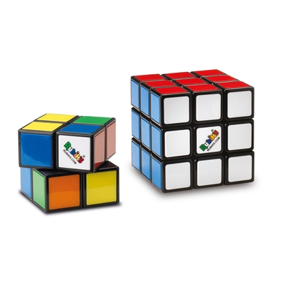 Picture of Spin Master Rubik’s Cube, Duo Pack of The Original 3x3 & Mini 2x2 Classic Color-Matching Problem-Solving Puzzle Game Toy, for Kids and Adults Aged 8 and up