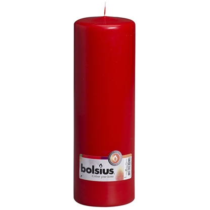 Изображение Svece stabs Bolsius sarkana 7.8x25cm