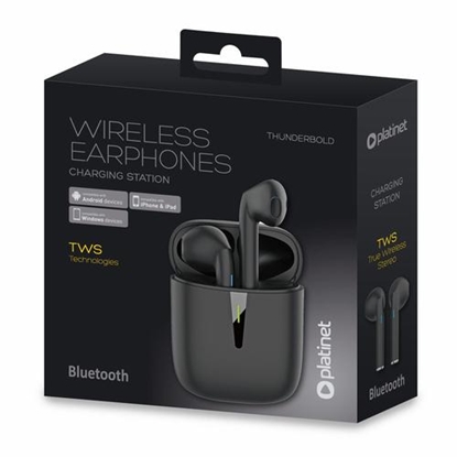 Изображение Platinet wireless headset Thunderbold, black (PM1010B)