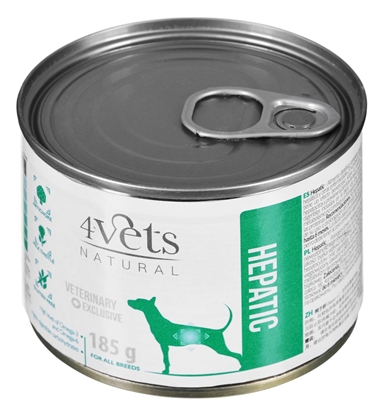 Изображение 4VETS Natural Hepatic Dog - wet dog food - 185 g