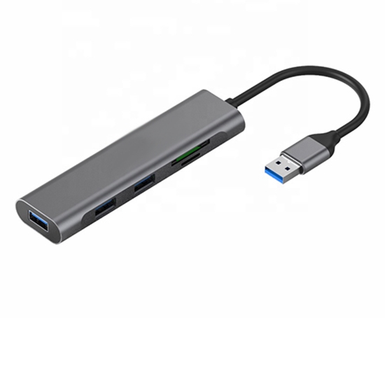 Picture of Adapter USB 3.0 - 3 x USB 3.0, SD, TF