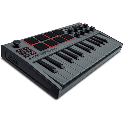 Изображение AKAI MPK Mini MK3 Control keyboard Pad controller MIDI USB Black, Grey