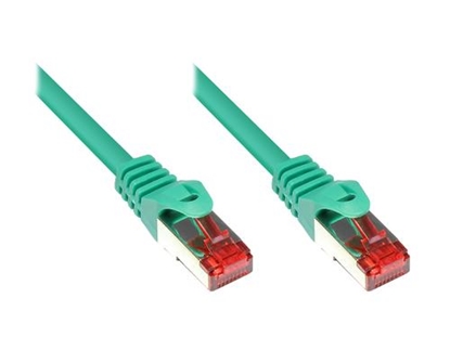 Picture of Alcasa Cat. 6 S/FTP 0.5m networking cable Green Cat6 S/FTP (S-STP)