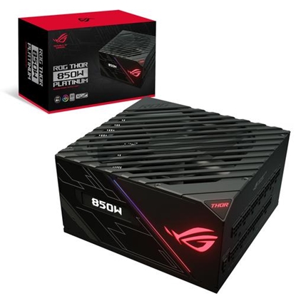 Attēls no ASUS ROG THOR 850W Platinum II power supply unit 20+4 pin ATX Black, Blue, Grey