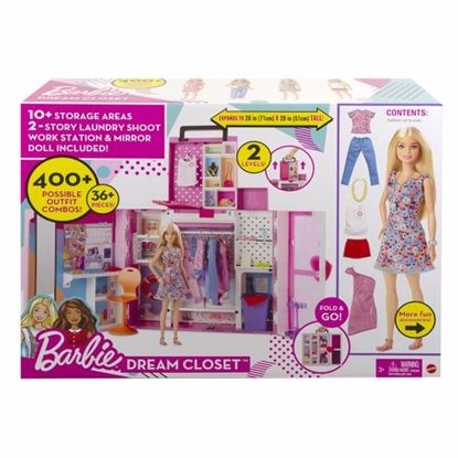 Attēls no Barbie Dream Closet Doll And Playset