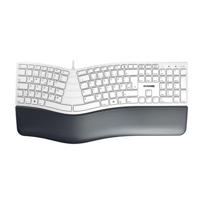 Attēls no CHERRY KC 4500 ERGO keyboard USB QWERTZ German White