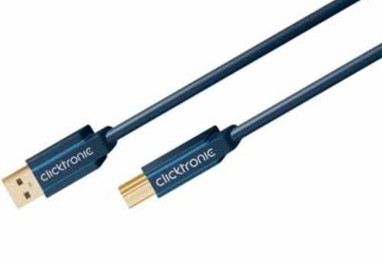 Picture of ClickTronic 1.8m USB3.0 A - B m/m USB cable USB 3.2 Gen 1 (3.1 Gen 1) USB A USB B Blue