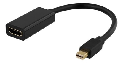 Picture of Adapteris DELTACO HDMI - miniDisplayPort, 4K UHD 60Hz, 0,2m, juodas / 00110024