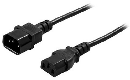 Attēls no Deltaco DEL-113 power cable Black 2 m