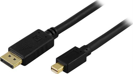 Picture of Deltaco DP-1121 DisplayPort cable 2 m Mini DisplayPort Black