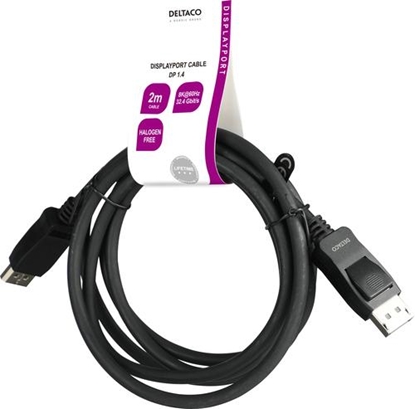 Attēls no Deltaco DP8K-1020-LSZH DisplayPort cable 2 m Black